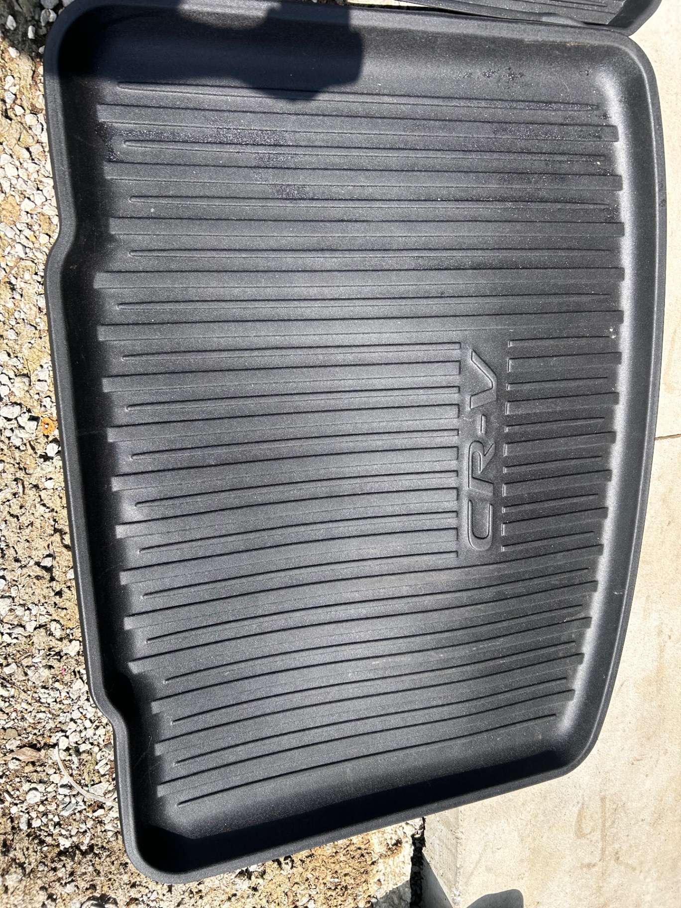 Cleaned Honda CR-V all-weather floor mat