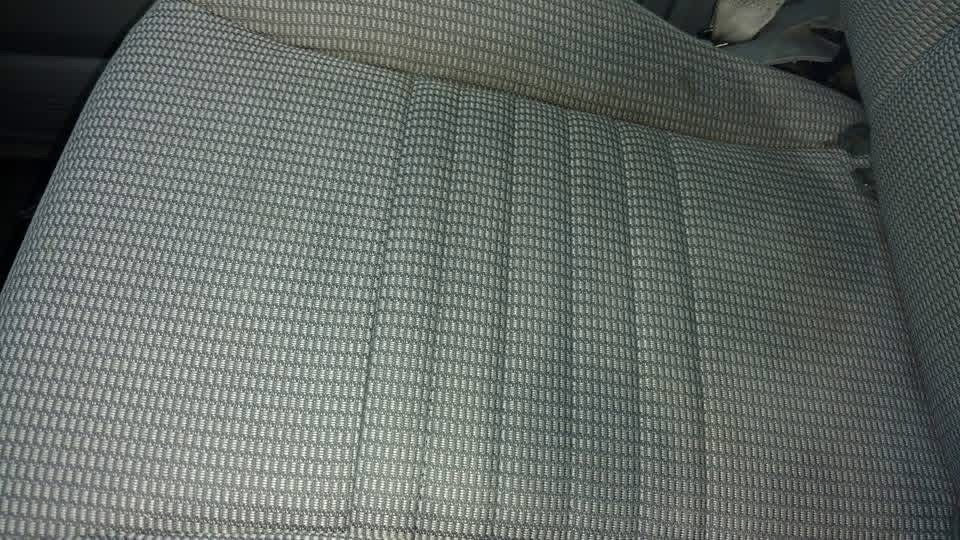Clean cloth truck seat after hot water extraction