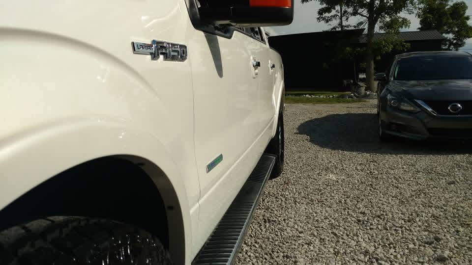 Close-up of a clean F-150 running board